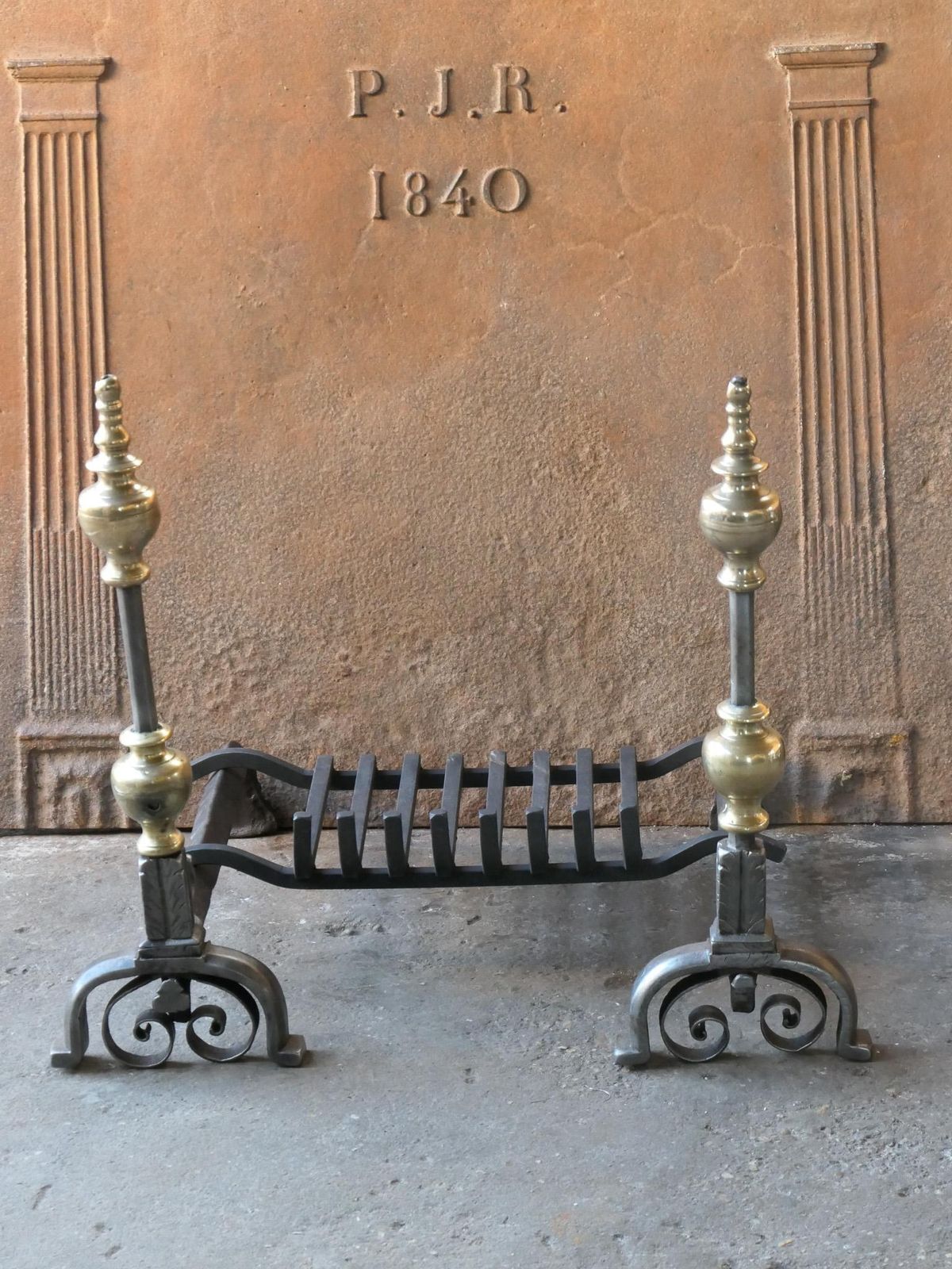 18th Century French Louis XV Fireplace Log Grate photo for sale