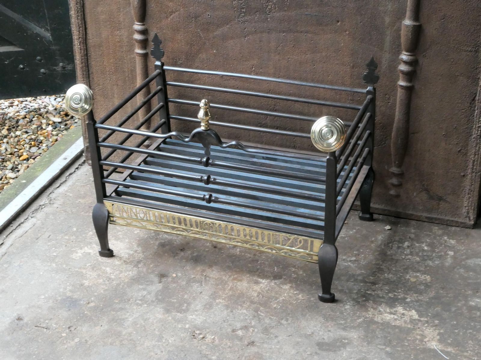 Unique 18th Century Dutch Georgian Fireplace Grate Or Fire Grate photo 4053.0