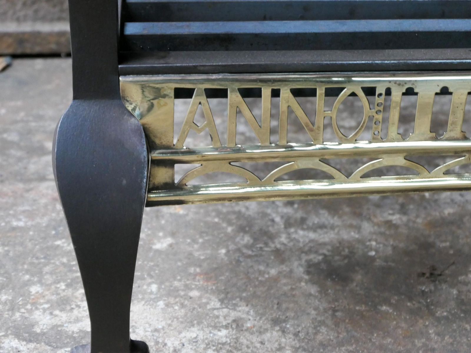 Unique 18th Century Dutch Georgian Fireplace Grate Or Fire Grate photo vintage