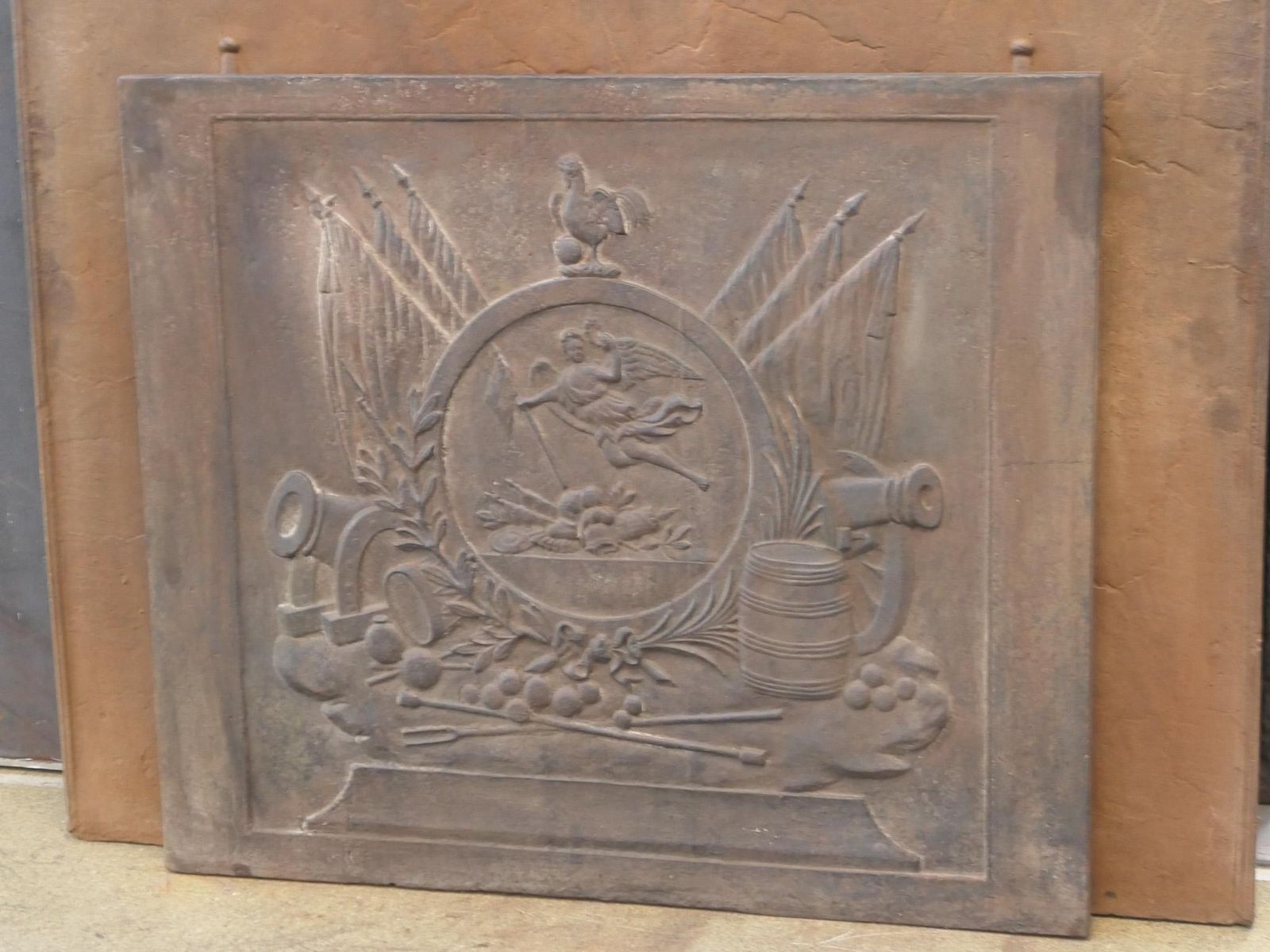 19th Century French Allegory Of France Fireback / Backsplash, Napoleon III photo furniture