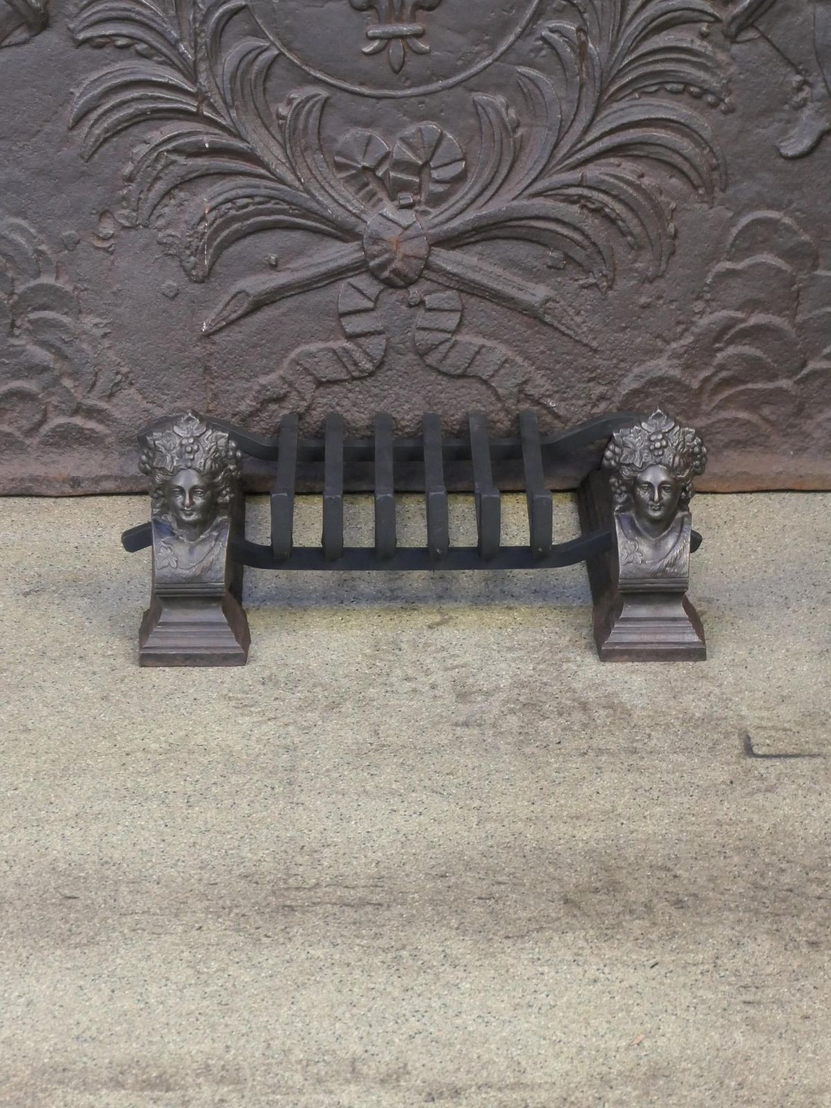French Napoleon III Period Fireplace Log Grate photo for sale