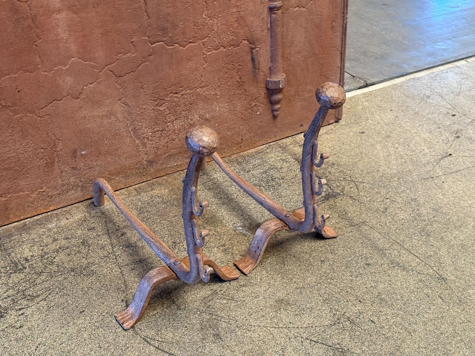 French Napoleon III Style Andirons Or Firedogs, 20th Century photo buy