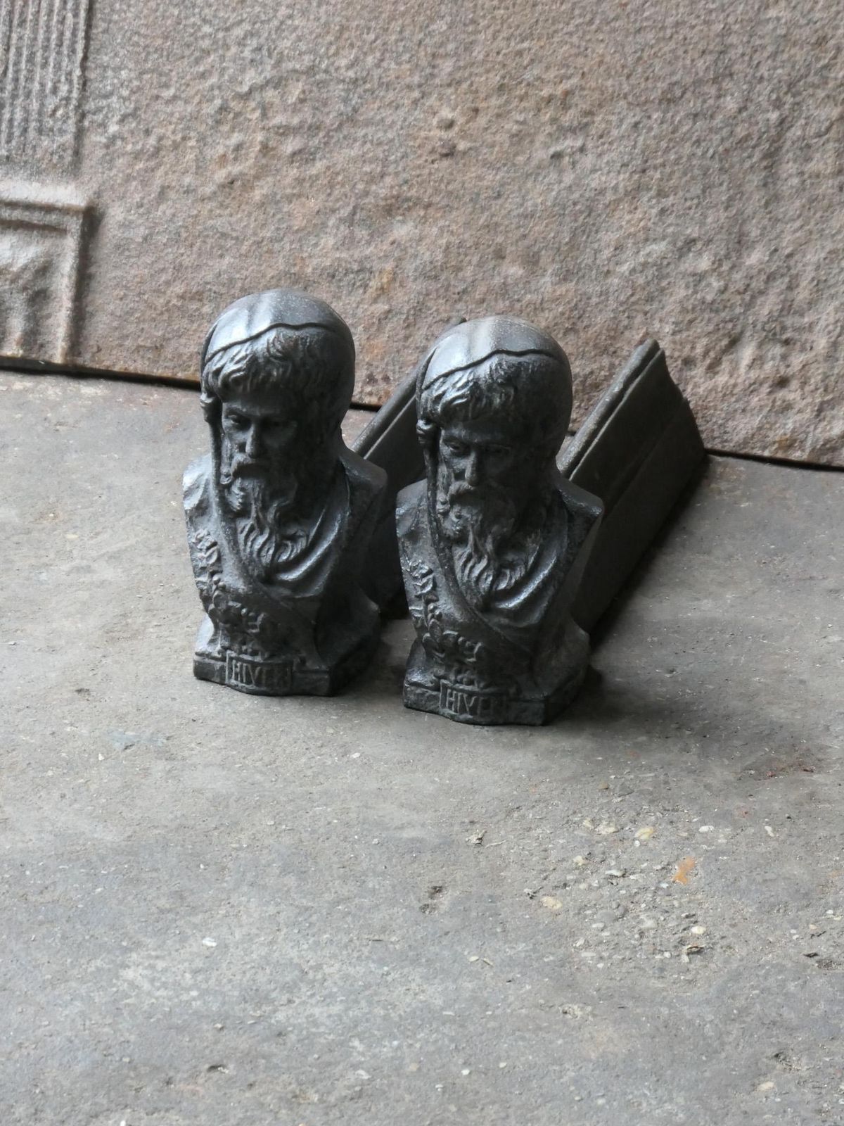 Small 19th Century Napoleon III Period French Andirons photo for sale