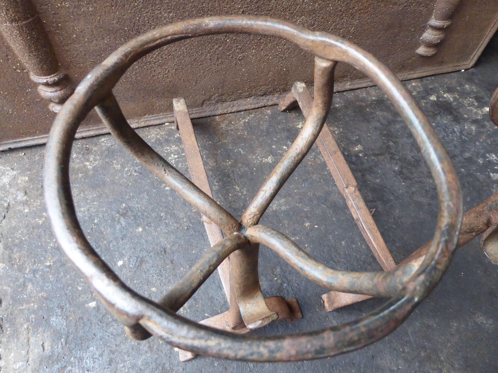 17th Century French Gothic Andirons Or Firedogs photo 337.0
