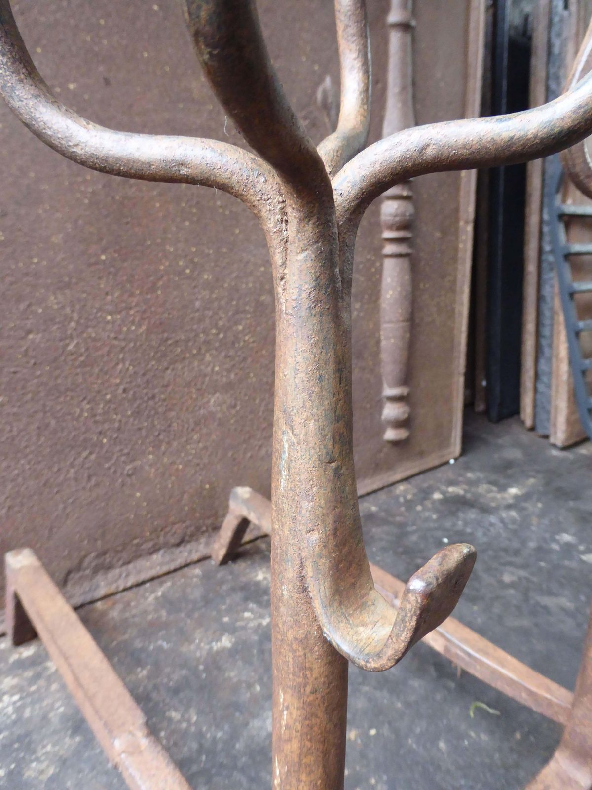17th Century French Gothic Andirons Or Firedogs photo buy