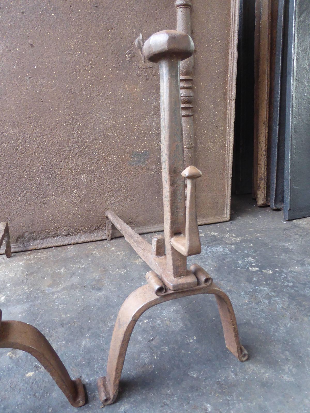 18th Century French Andirons Or Firedogs photo Home Fixtures