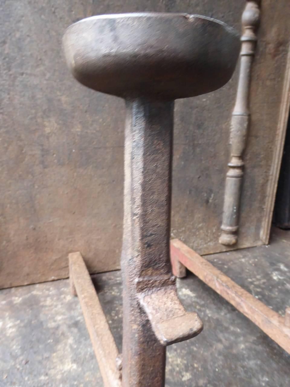17th Century Gothic Cup Dogs, Andirons photo for sale