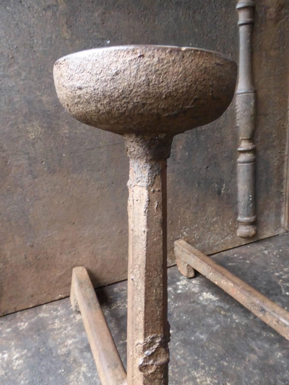 17th Century Gothic Cup Dogs, Andirons photo Home Fixtures