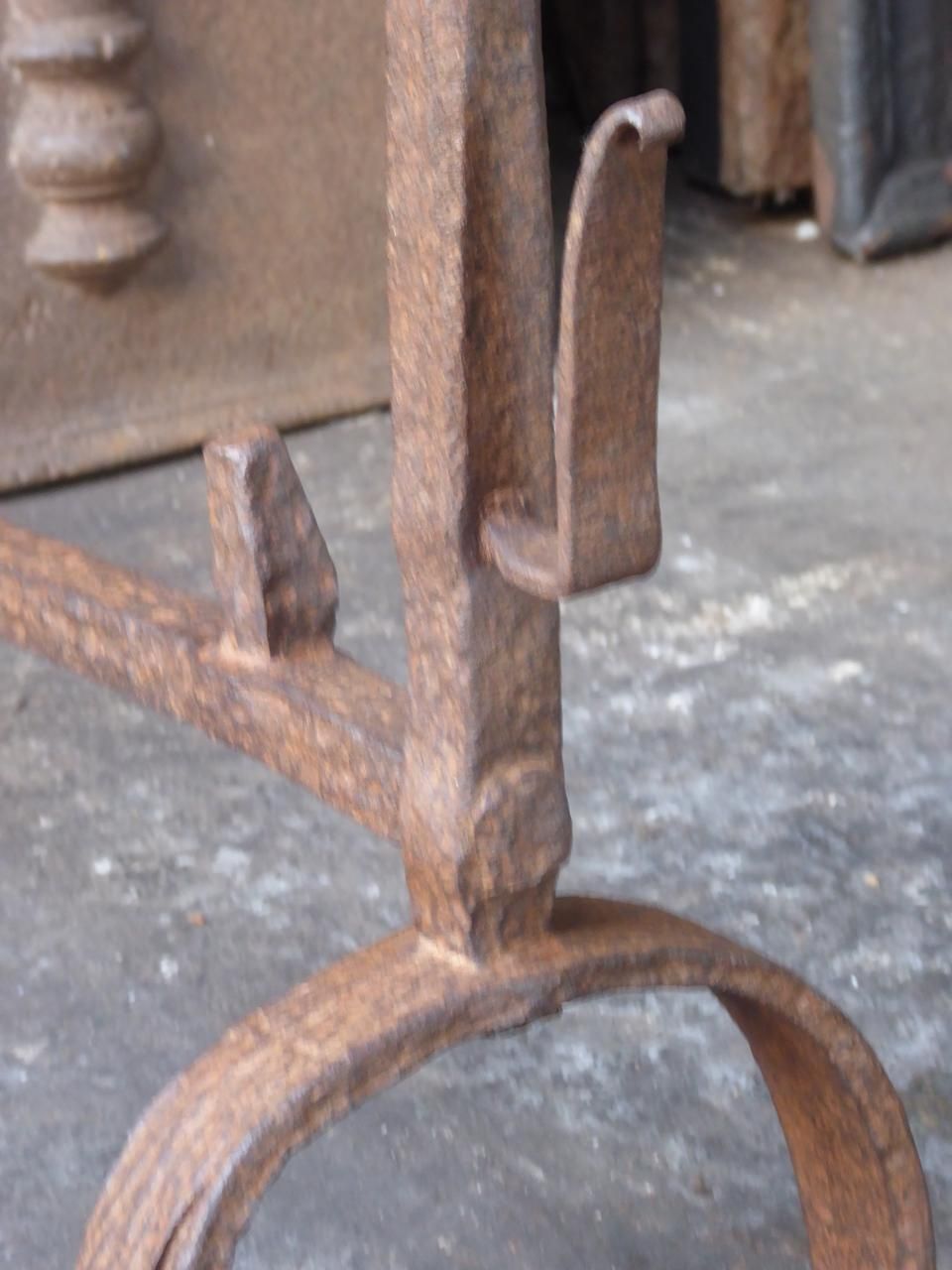 18th Century French Louis XV Andirons Or Firedogs photo 294.0