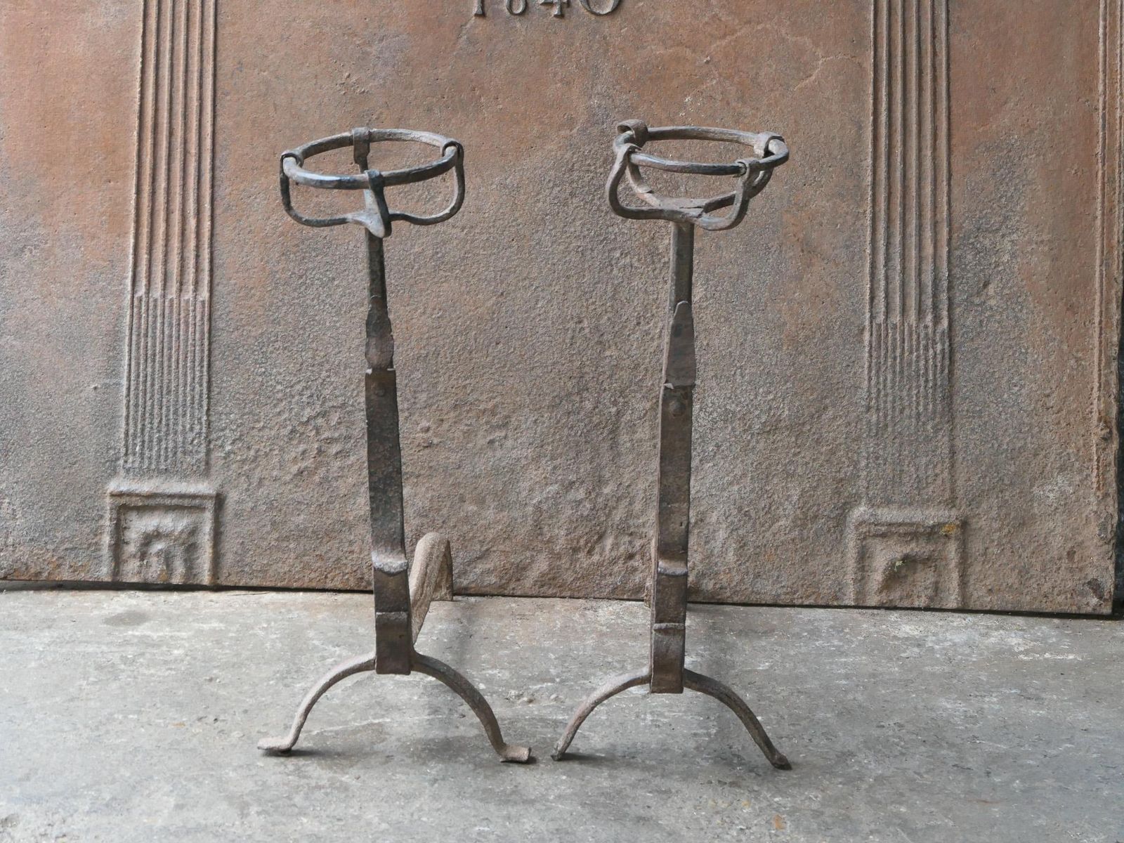 Early 18th Century Gothic Style Firedogs Or Andirons photo Home Fixtures