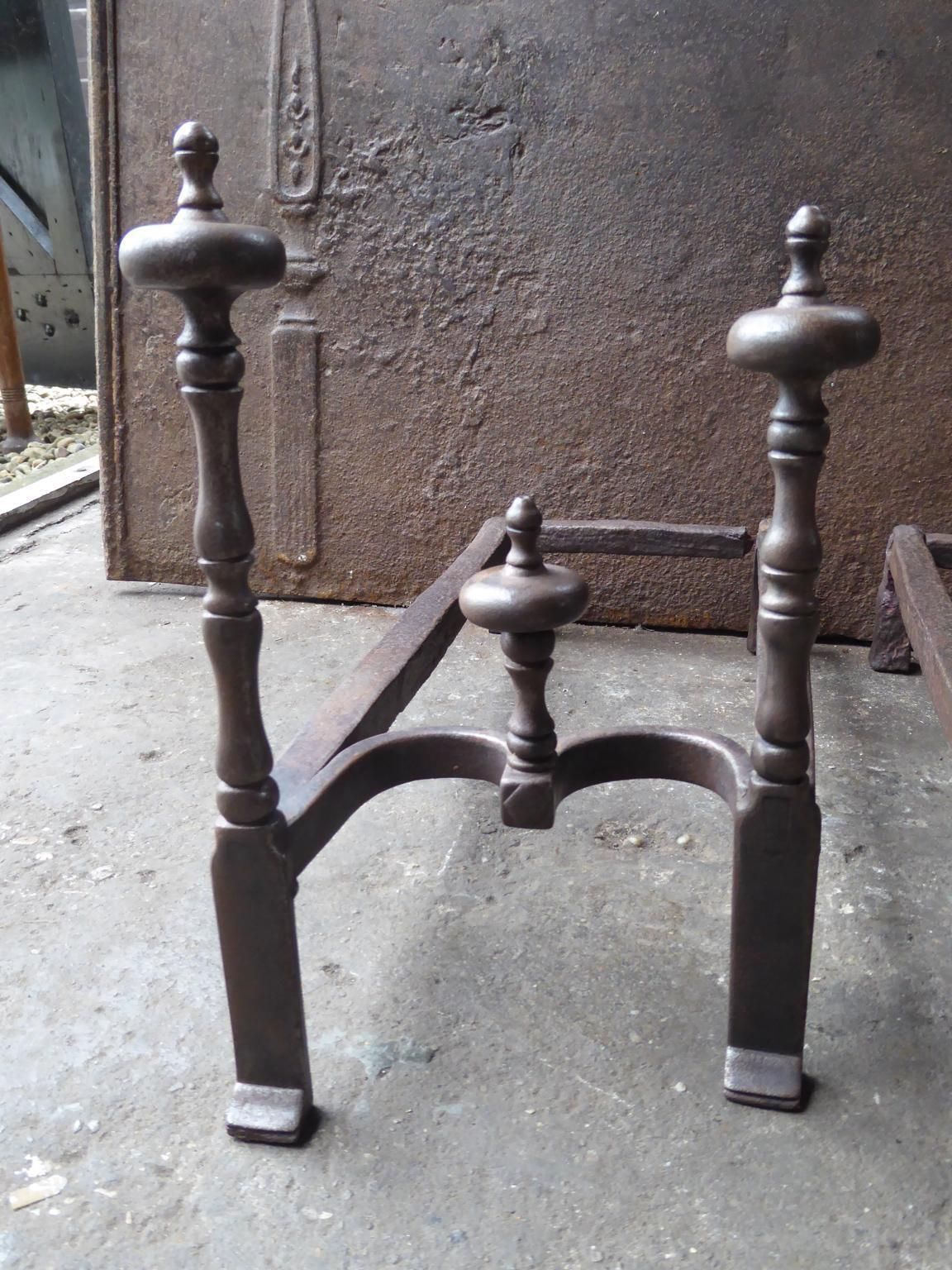 photo vinterior 18th 19th Century French Neoclassical Period Andirons Or Firedogs