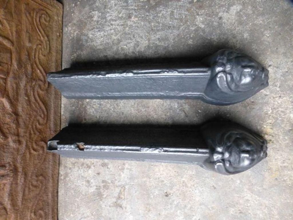 French Louis XV Fire Andirons, 18th Century Period photo 576.0