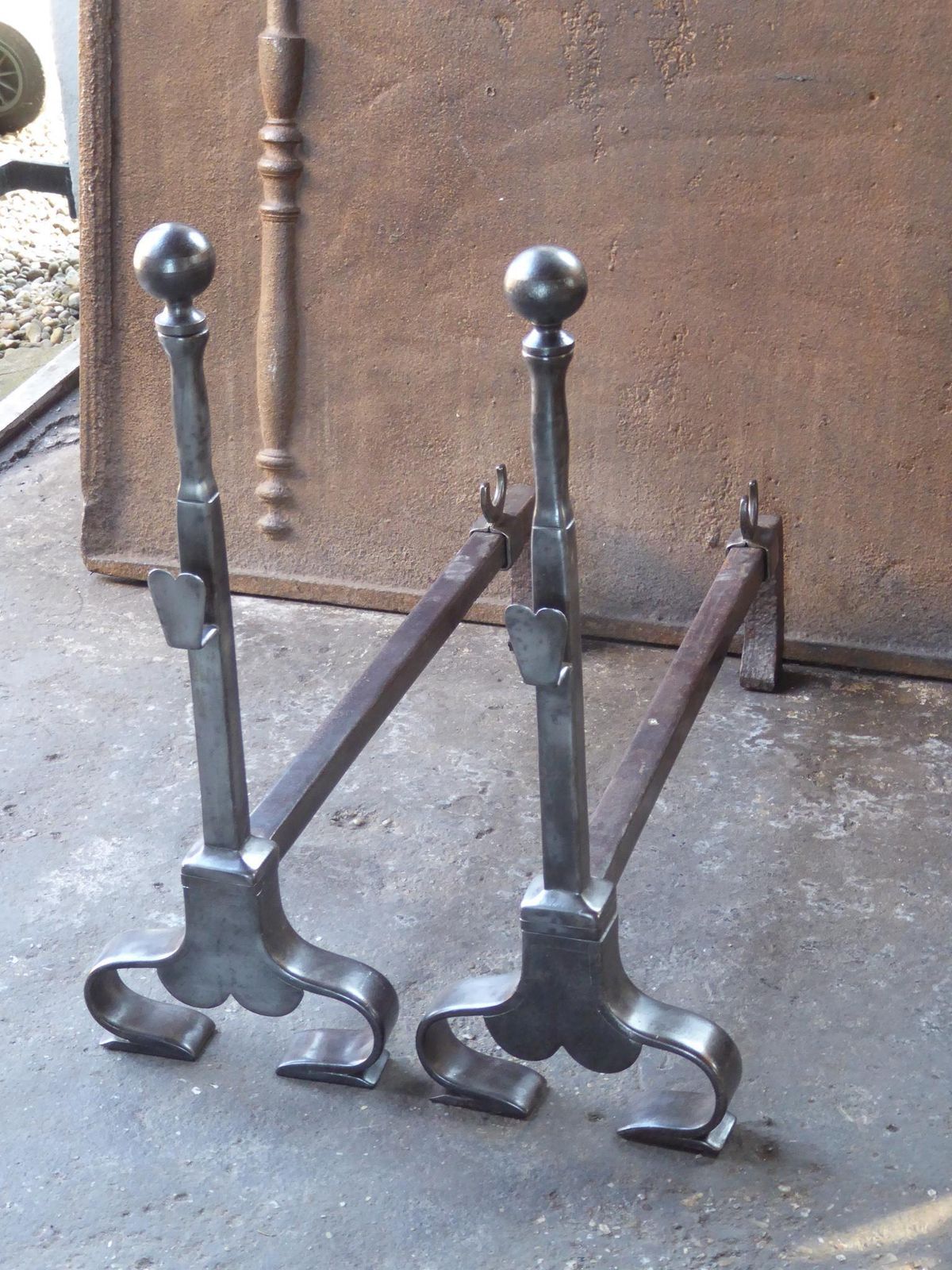 French Art Nouveau Firedogs Or Andirons photo vinterior