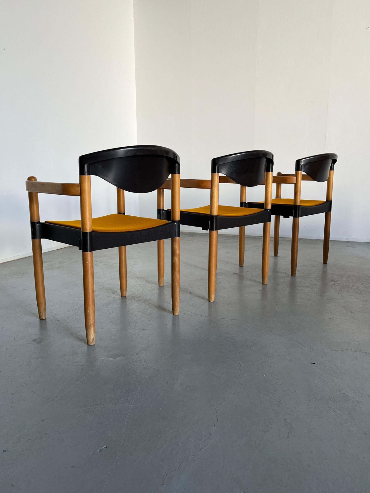 1 Of 19 Vintage Stackable "Strax" Armchairs By Hartmut Lohmeyer For Casala, 80s photo 149.0