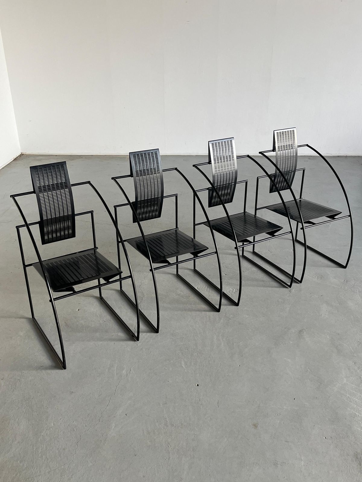 Postmodern Black 'Quinta' Armchair By Mario Botta For Alias, 1980s Italy photo Furniture