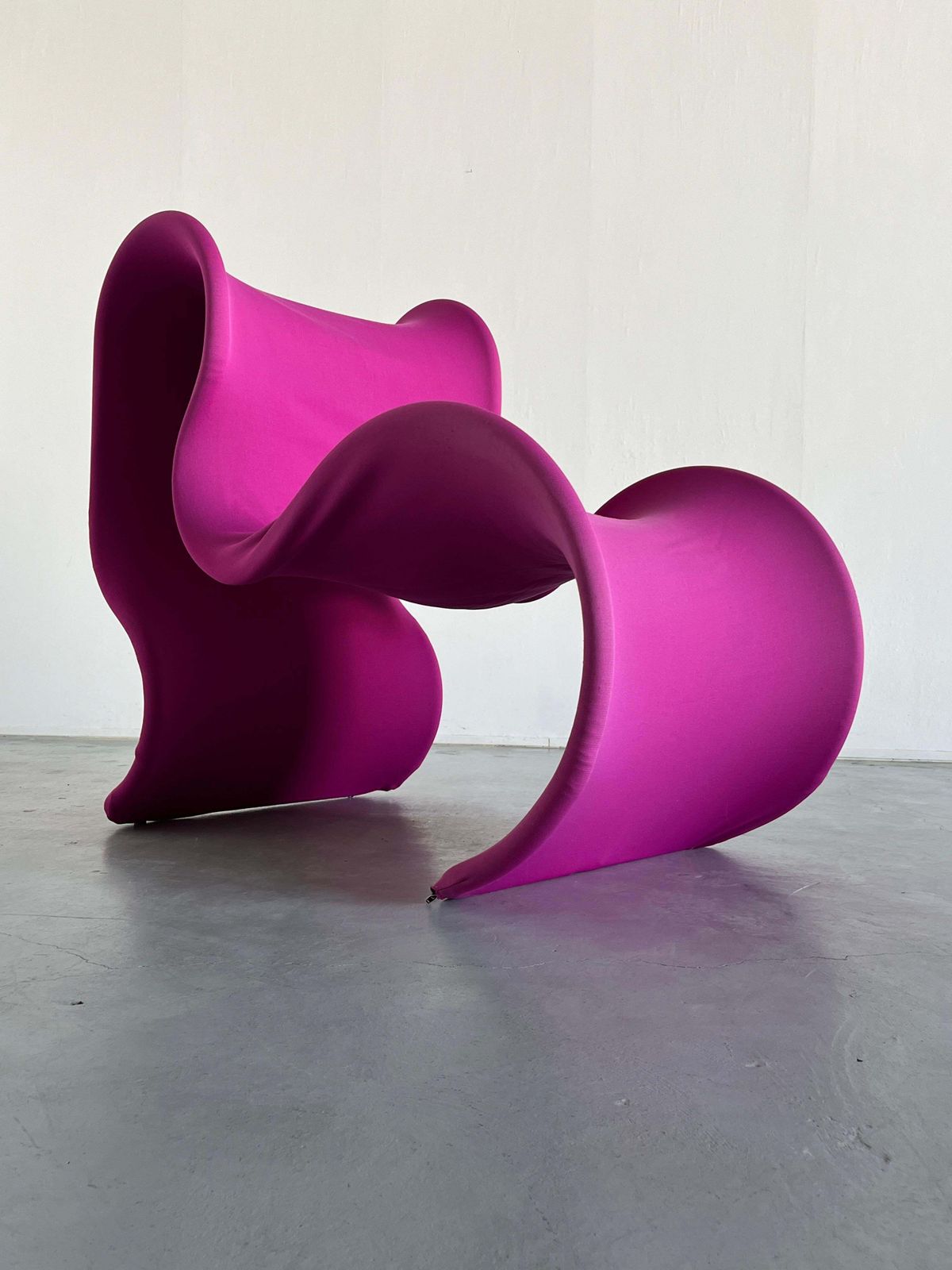 Large Fiocco Armchair By Gianni Pareschi For Busnelli In Pink, 1970s photo for sale