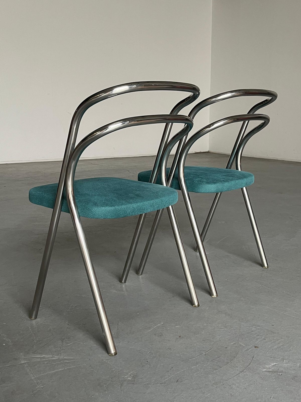 Pair Of Vintage Mid Century 'Santina' Dining Chairs By Carlo Santi For Zanotta photo 478.0