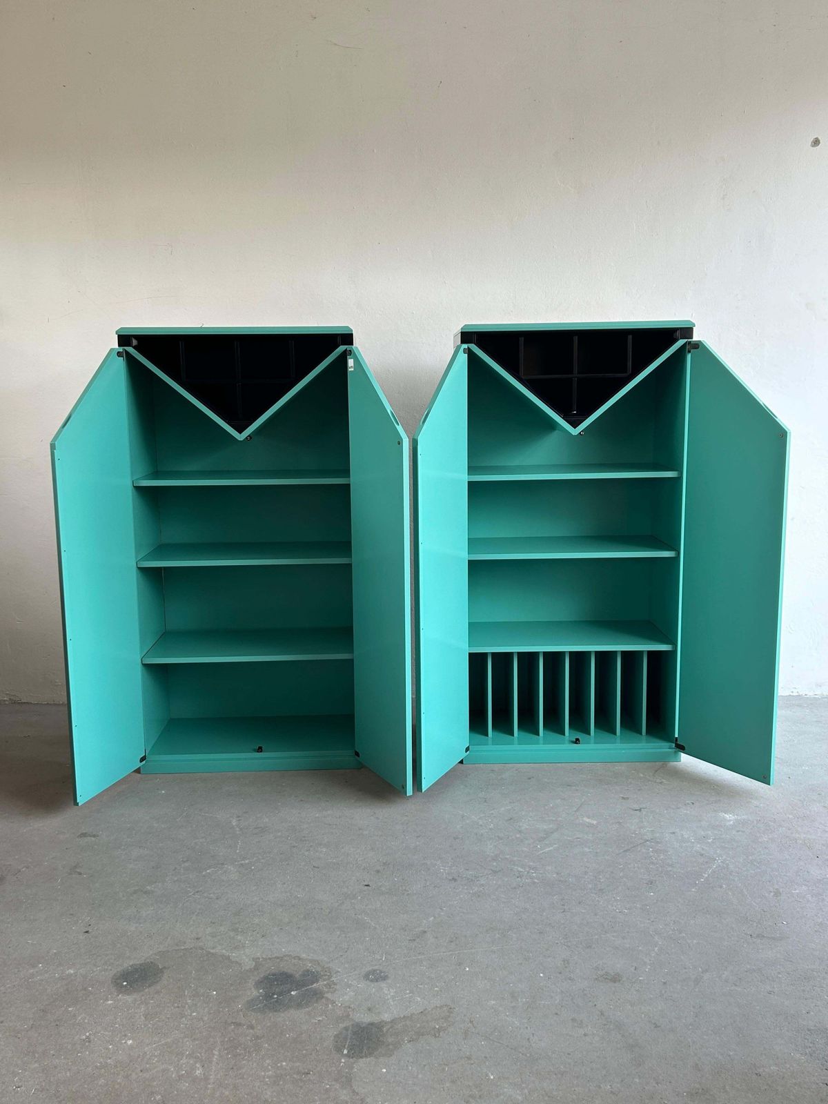 Pair Of Postmodern Memphis Style Bar Cabinets By Kapo Möbelwerkstätte, 1980s photo buy