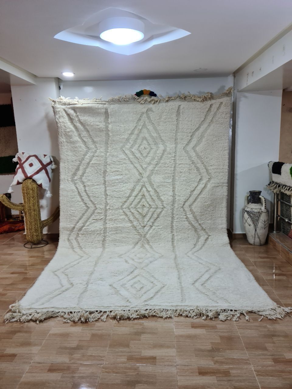 Authentic Handmade Beni Ourain Rug – Luxurious Berber Elegance 300x200 Cm photo furniture
