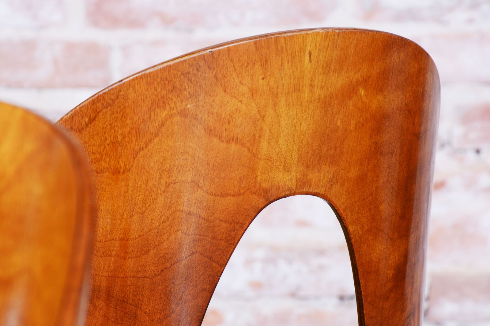 photo furniture Set Of Four Original Mid Century Chairs, By Antonín šuman, Walnut, Czech, 1950s