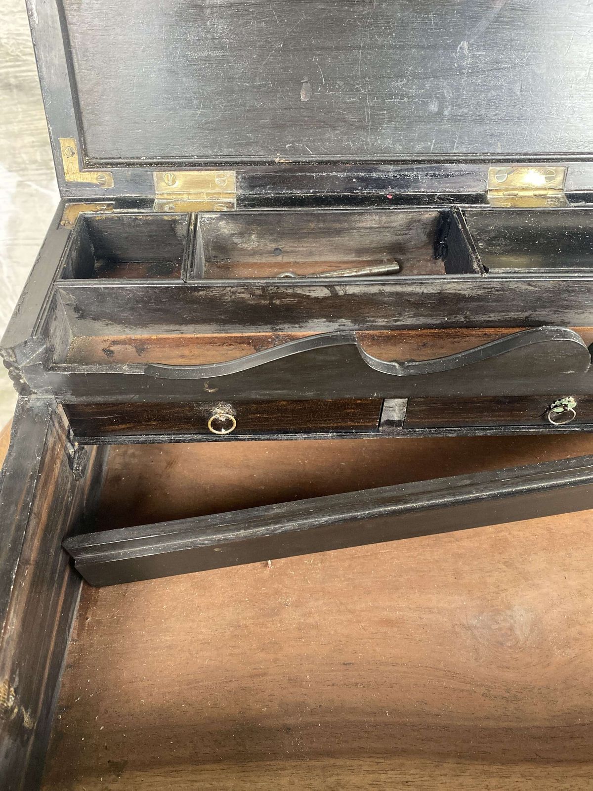19th Century Ebonised Writing Slope photo for sale