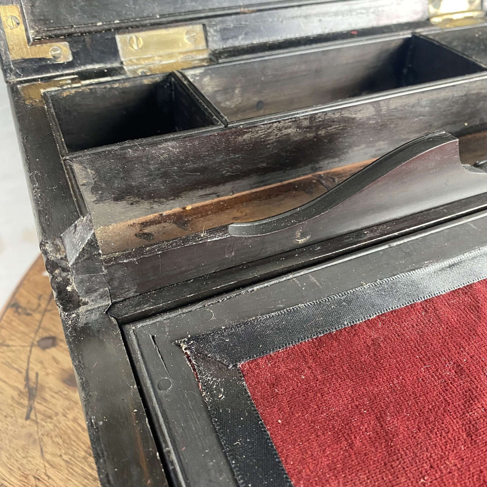 19th Century Ebonised Writing Slope photo 145.0