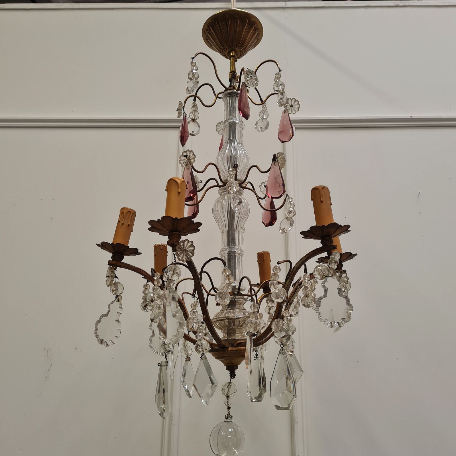 Pretty French Chandelier C1920 Free Delivery Eng/Wales