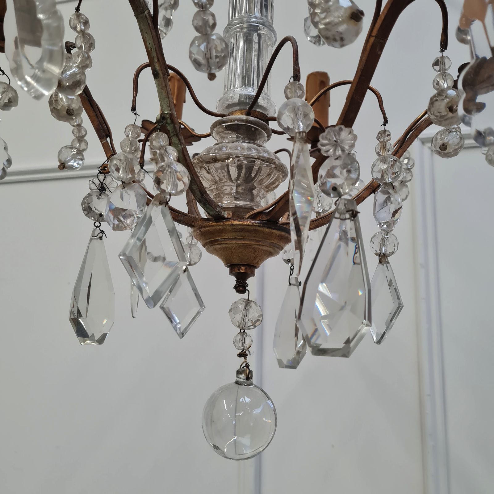 Pretty French Chandelier C1920 Free Delivery Eng/Wales photo furniture