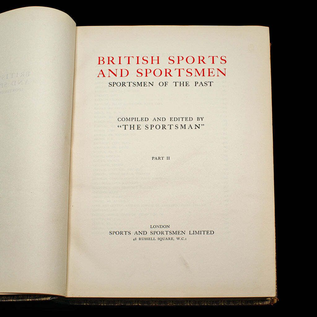 2 Vols Antique Book, British Sports And Sportsmen, English, Sporting Reference photo vintage