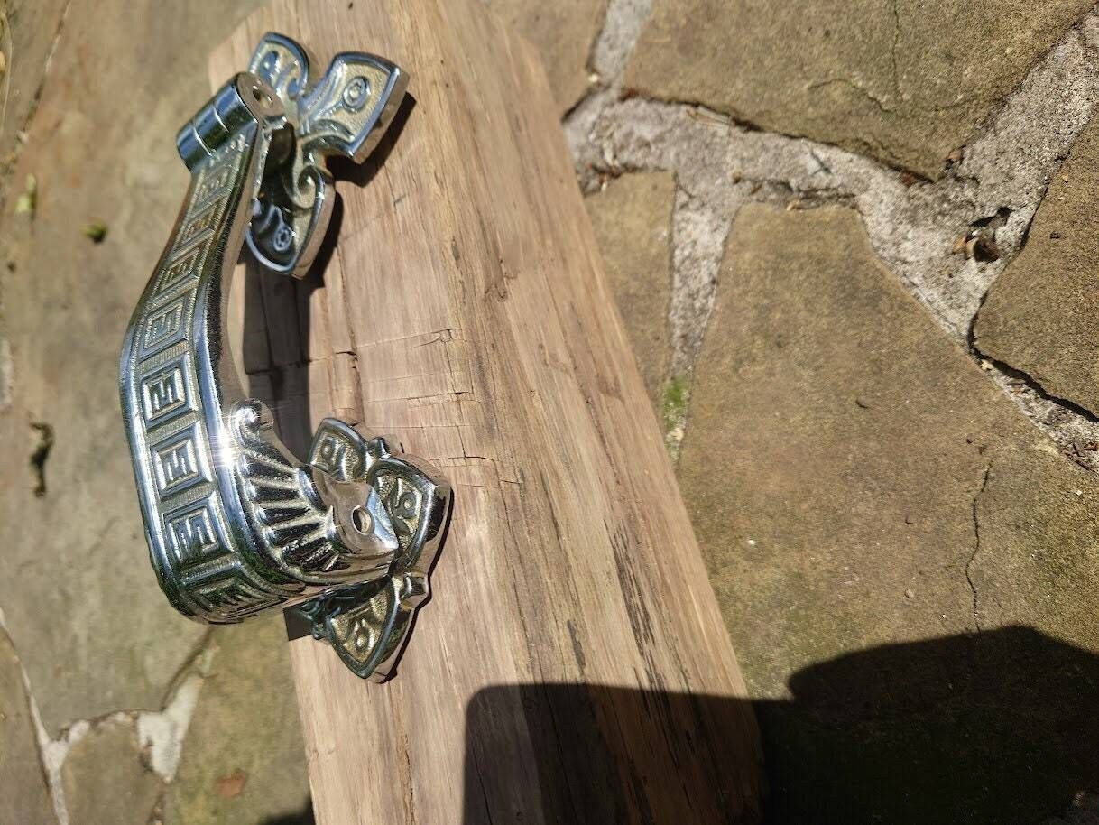 Chome Plated Gothic Door Knocker photo 95.0