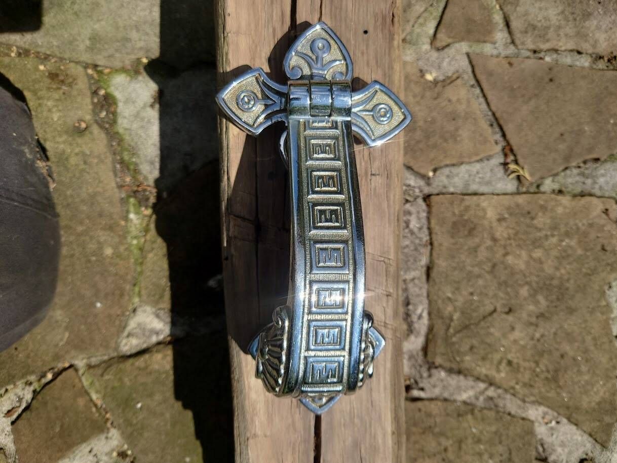 Chome Plated Gothic Door Knocker photo vinterior