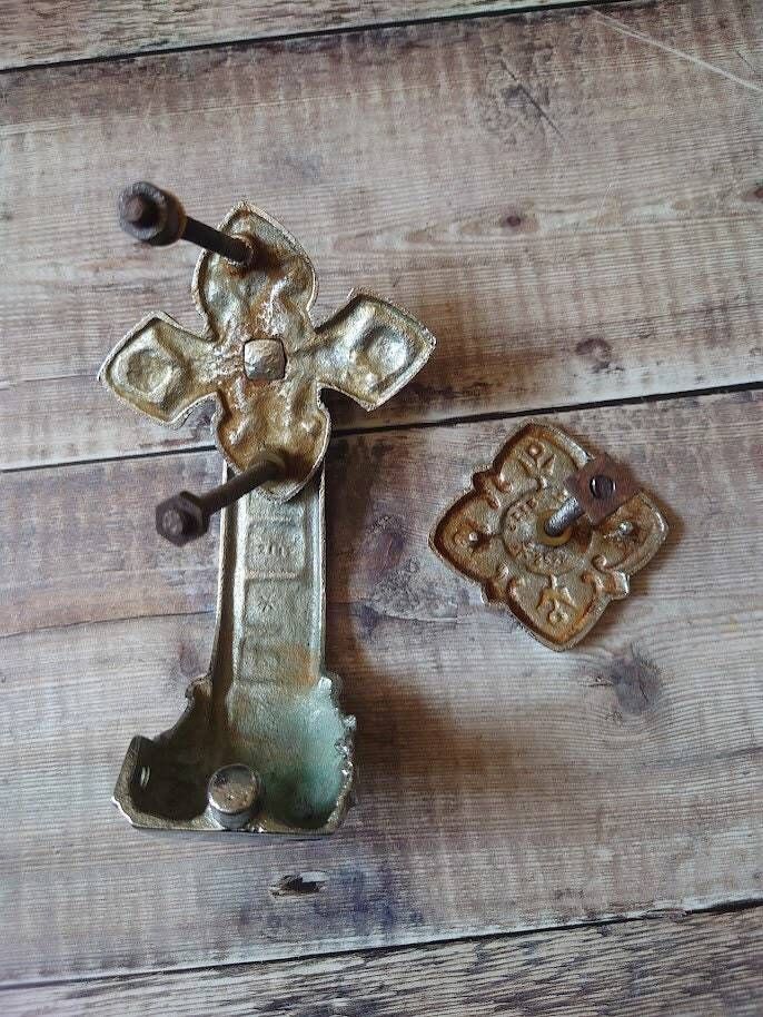 Chome Plated Gothic Door Knocker photo vintage