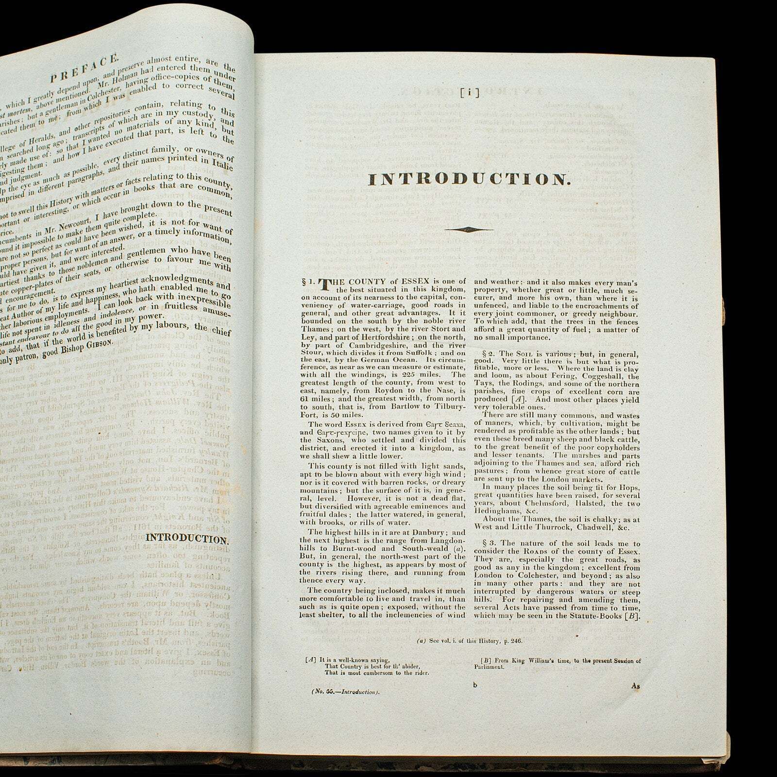 2 Vols Antique Book, Morant's History Of Essex, English, County Reference, 1816 photo 506.0