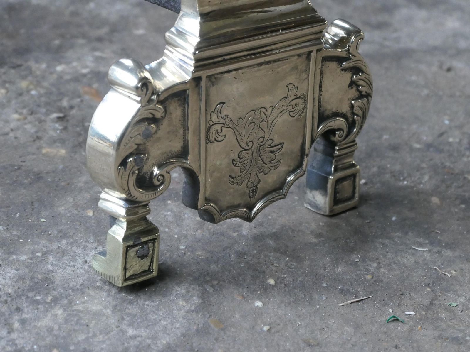 photo vinterior 17th Century French Louis XIV Andirons Or Firedogs