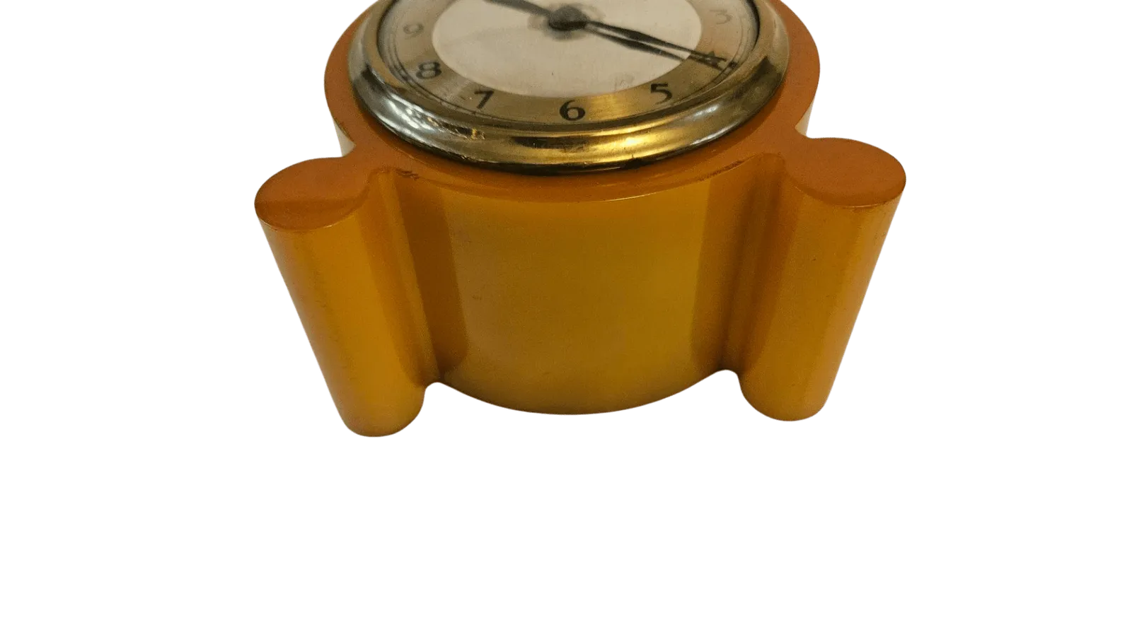 Art Deco Amber Phenolic Bakelite Clock photo Home Decor