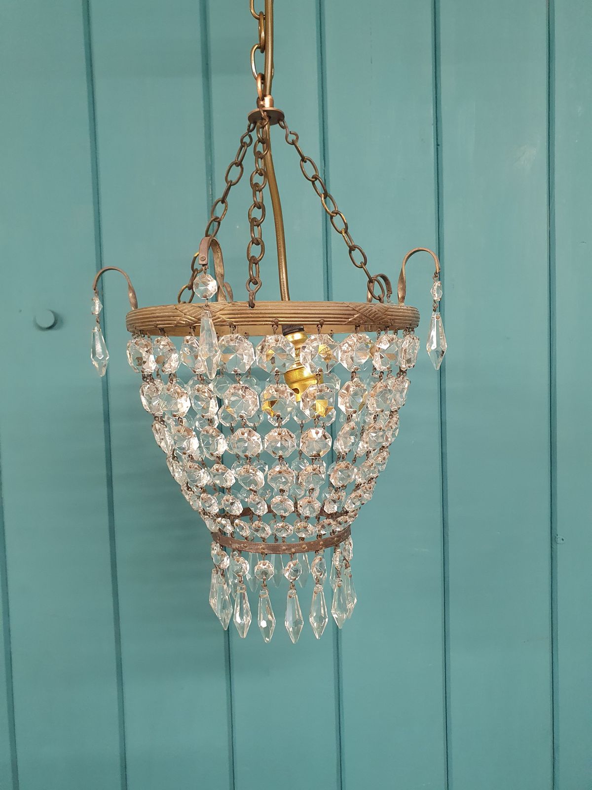 Early 20th Century Spike Chandelier With Finials photo 235.0
