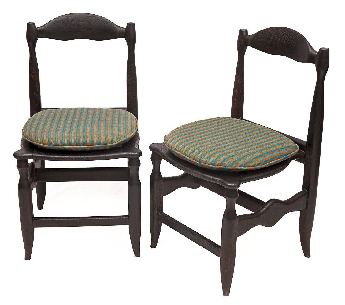 Set Of 4 Chairs By Guillerme And Chambron photo furniture