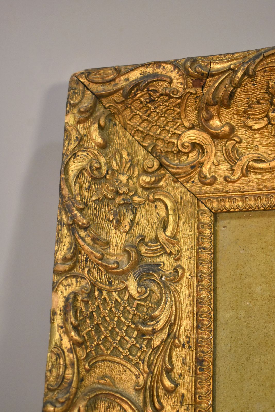 300.0 Large Giltwood Picture Frame With Intricate Decoration Louis XV Style photo
