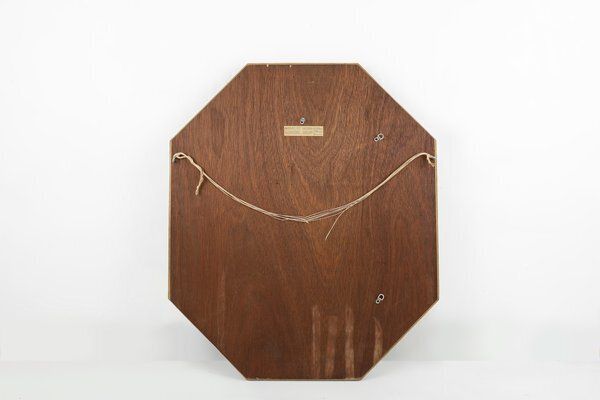 photo furniture Gilded Octagonal Mirror By Deknudt, Belgium, 1950s