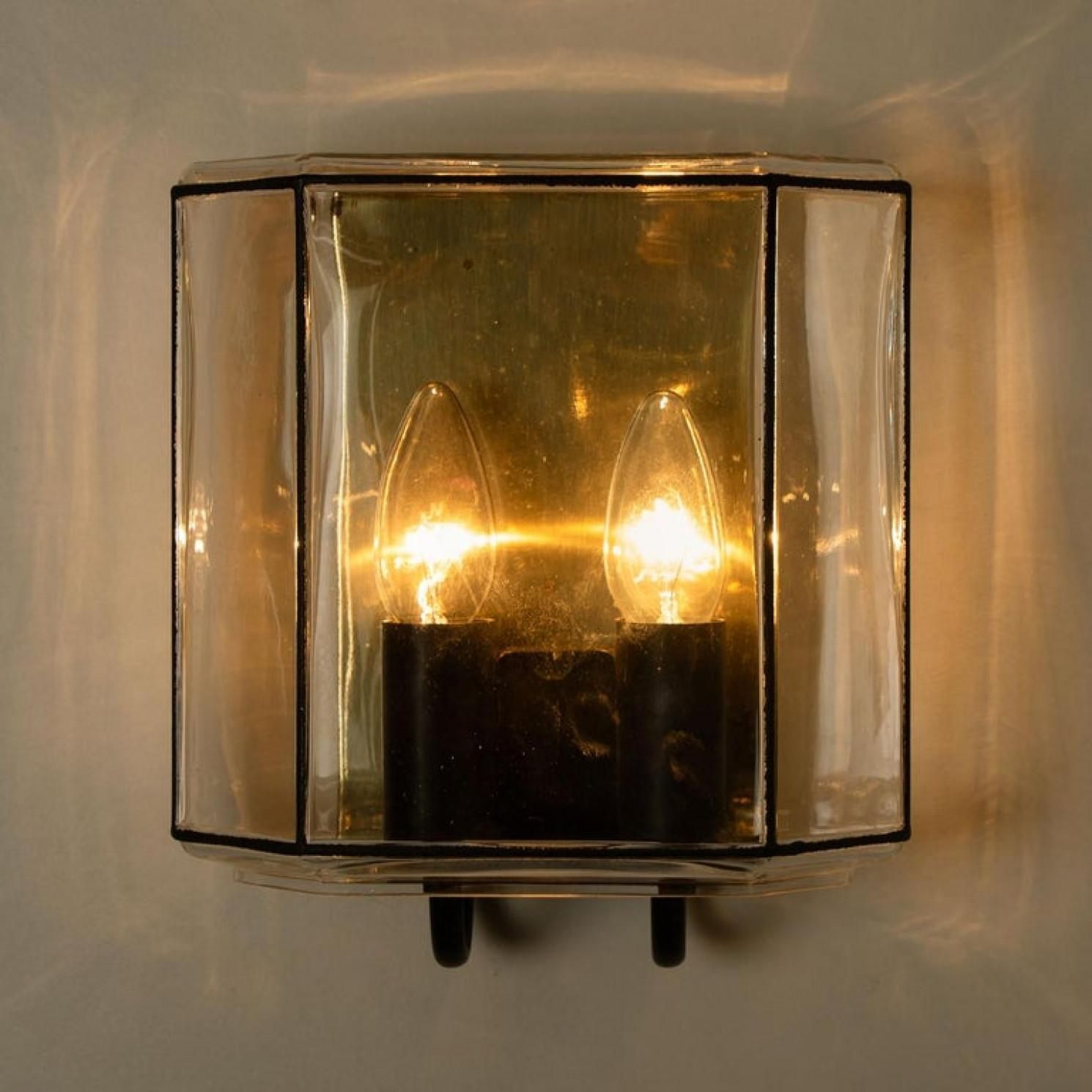 1 Of The 4 Of Iron And Bubble Glass Sconces Wall Lamps By Limburg, Germany, 1960 photo 894.0