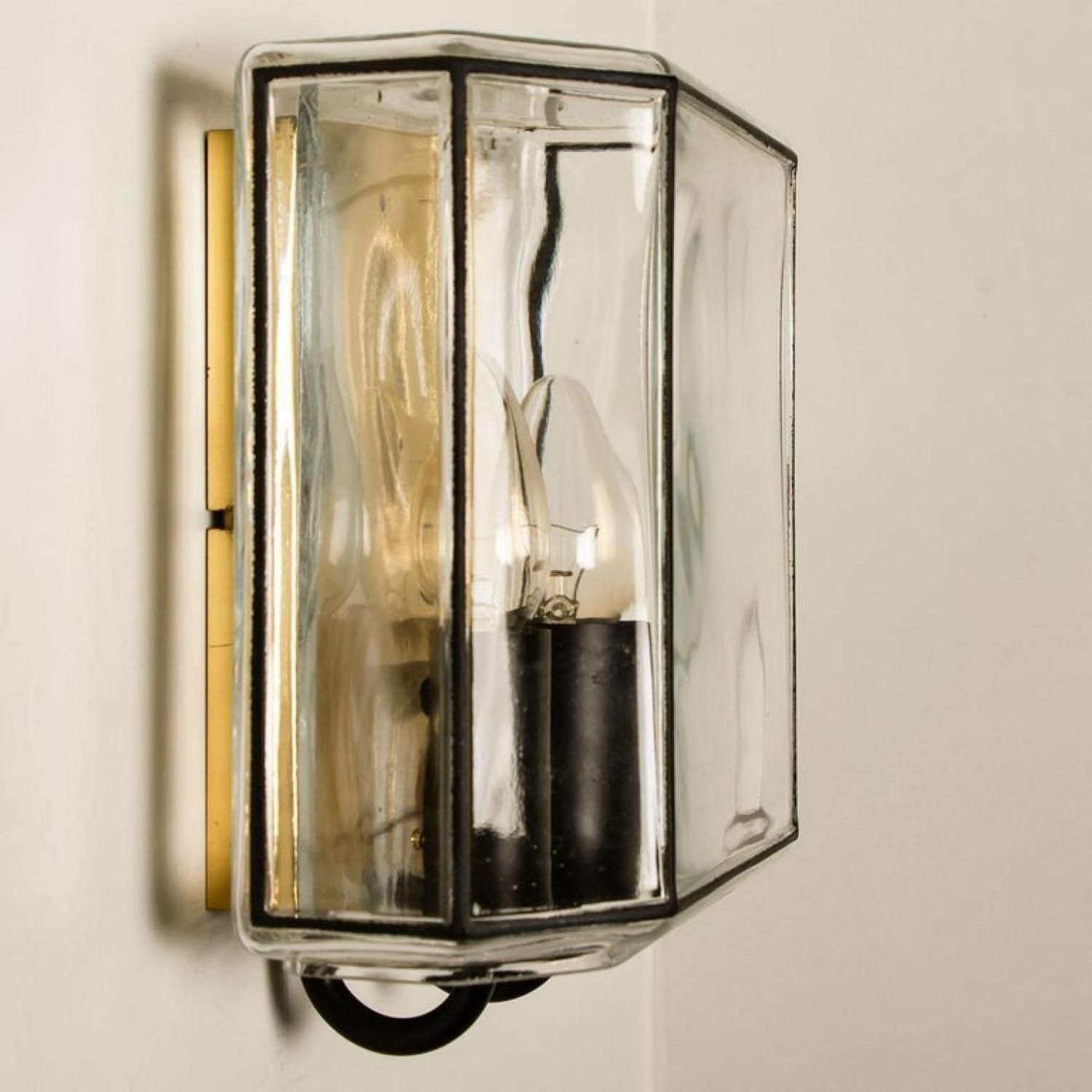 photo for sale 1 Of The 4 Of Iron And Bubble Glass Sconces Wall Lamps By Limburg, Germany, 1960