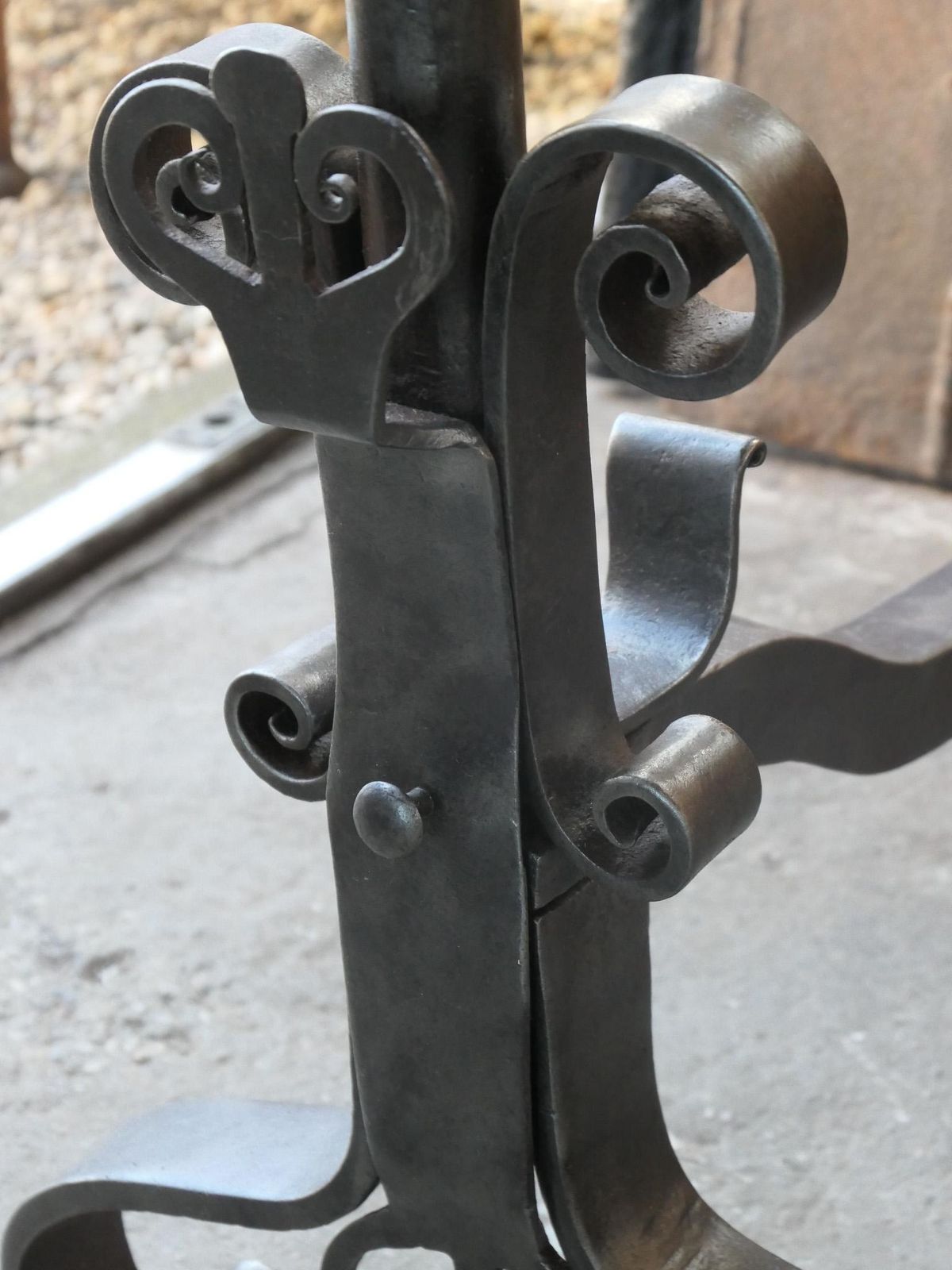 Large French 18th Century Andirons Or Landiers photo Home Fixtures