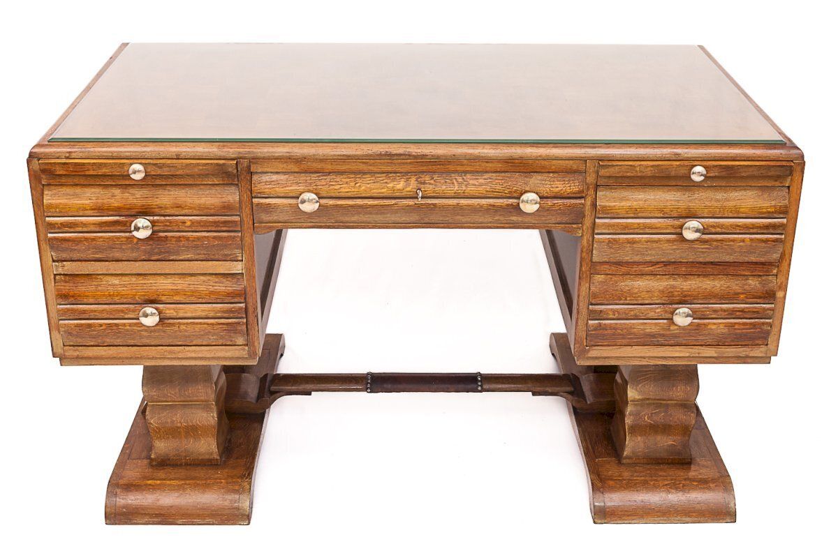 Charles Dudouyt Art Deco Desk, 1930