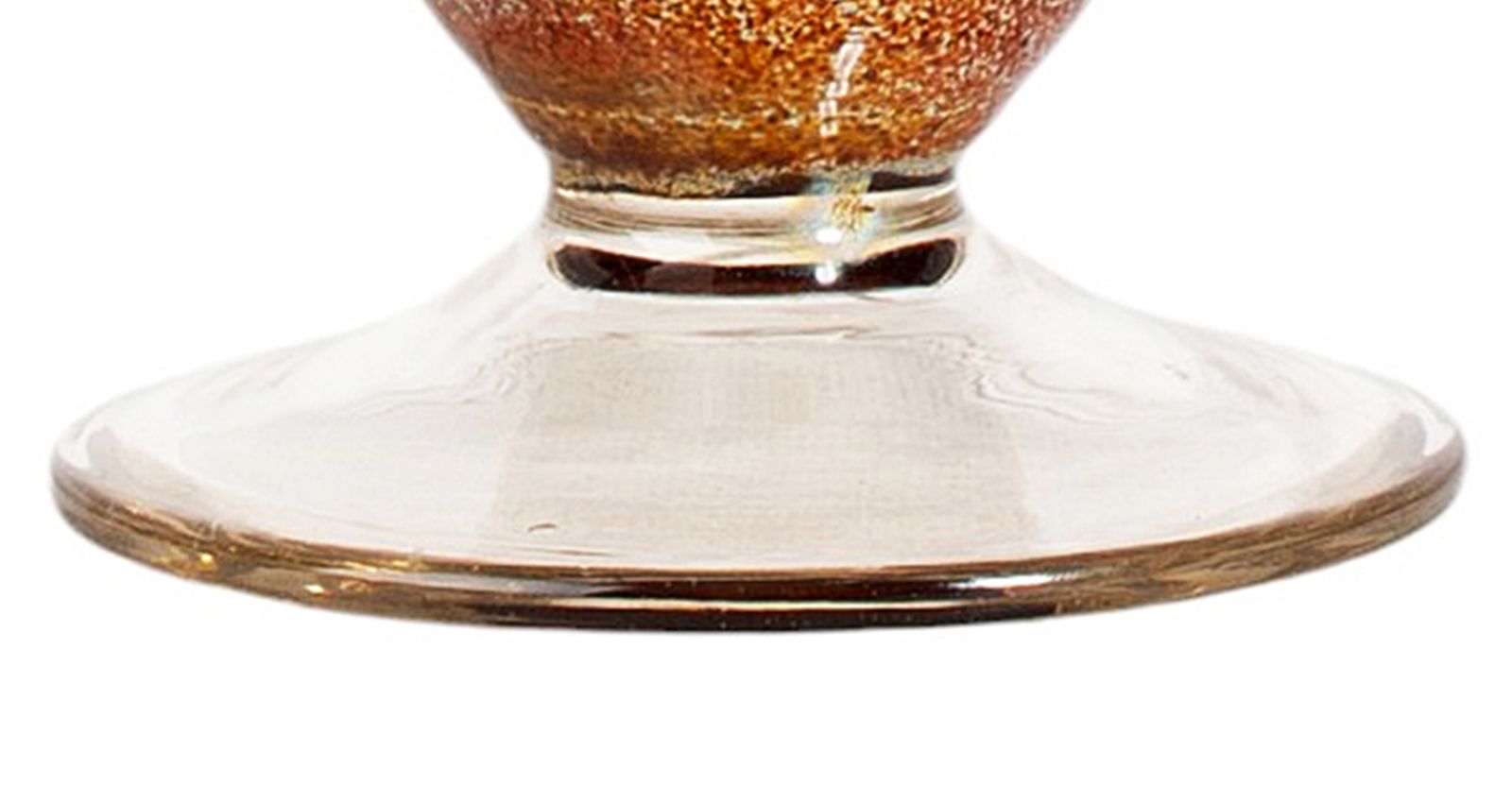 Mid 20th Century Modern Barbini Like Enameled Murano Glass Trumpet Vase, Italy photo vinterior