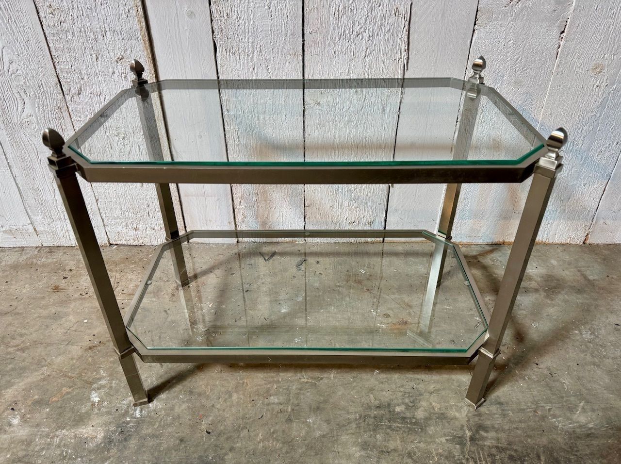 photo vinterior Quality French Mid Century Chrome Occasional Table