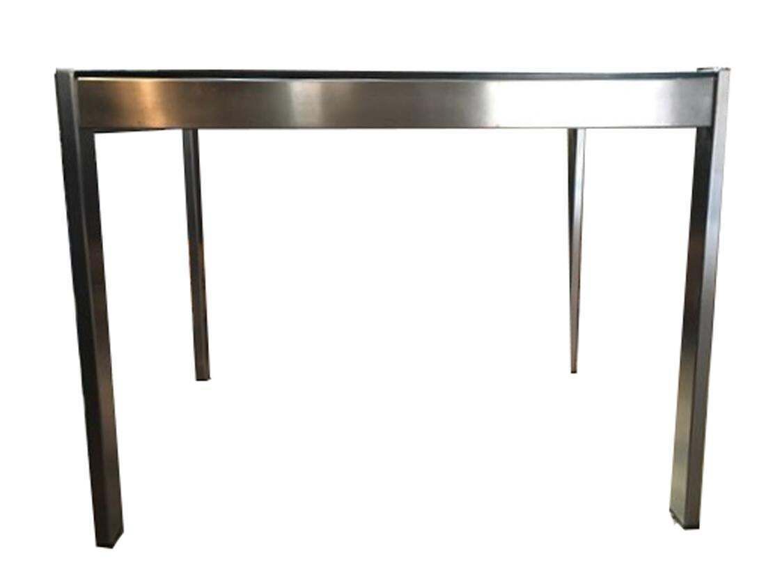 Italy Mid 20th Century Modern Steel Crystal Desk photo vintage