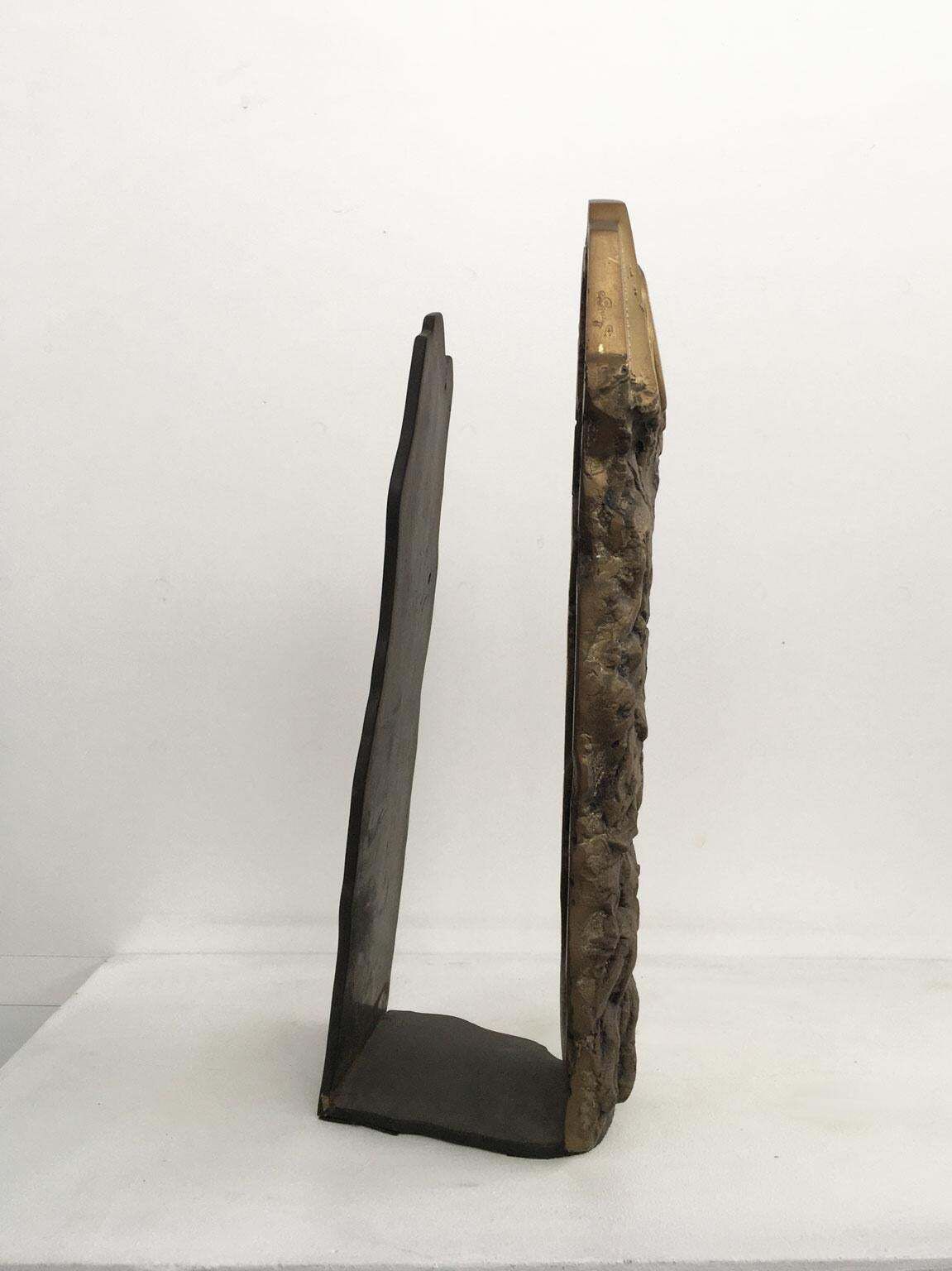 1979 Italy Post Modern Graziano Pompili Abstract Bronze Sculpture photo buy