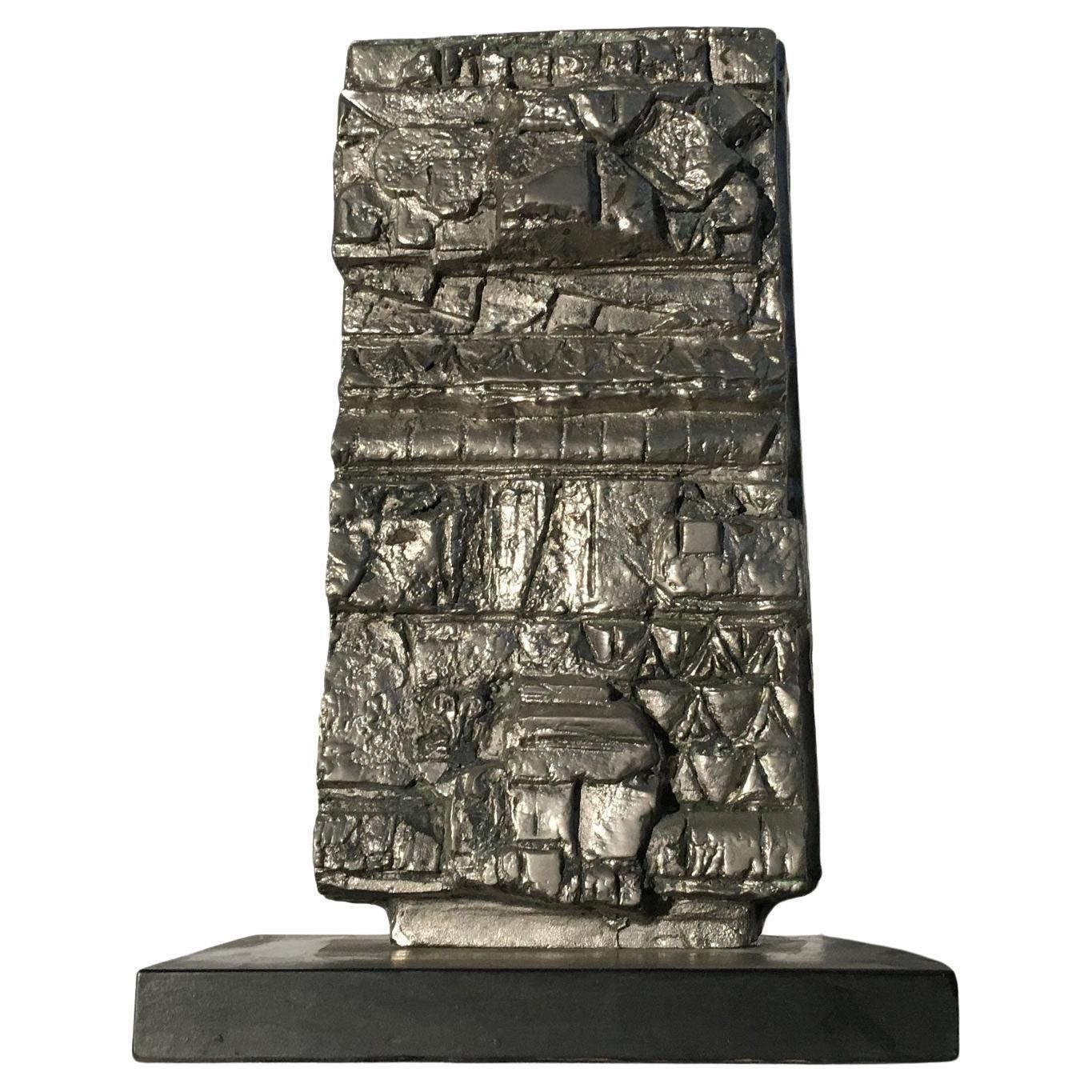 1985 Italy Bronze Abstract Sculpture By Edmondo  Cirillo  Front Opus