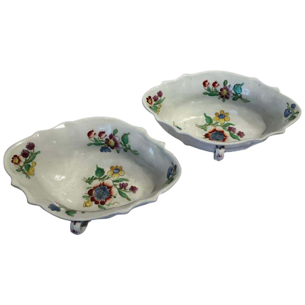 Italy 18th Century Italy Richard Ginori Doccia Pair Of Porcelain Sauce Bowls