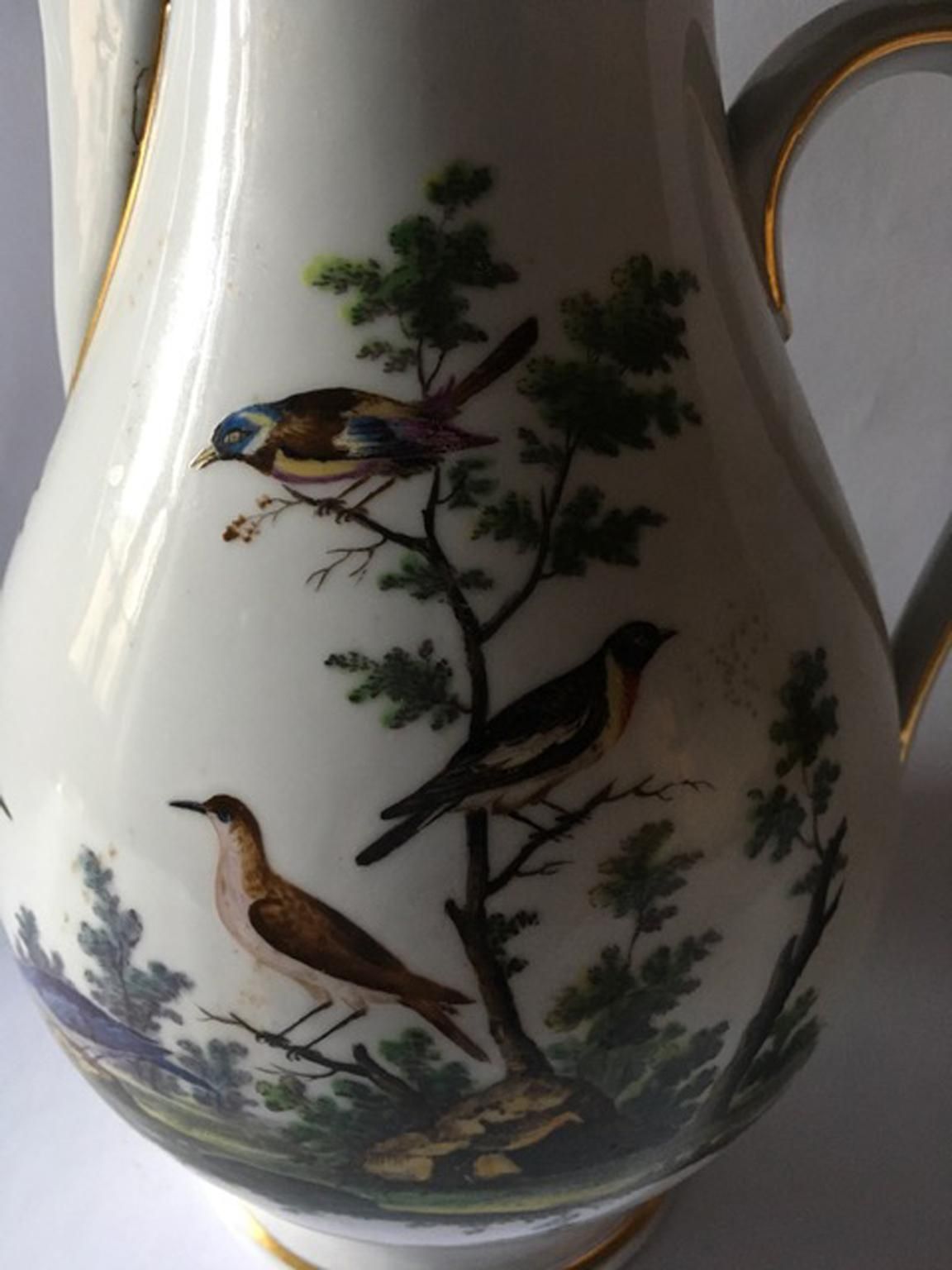 Italy Richard Ginori Mid 18th Century Porcelain Coffee Pot photo for sale